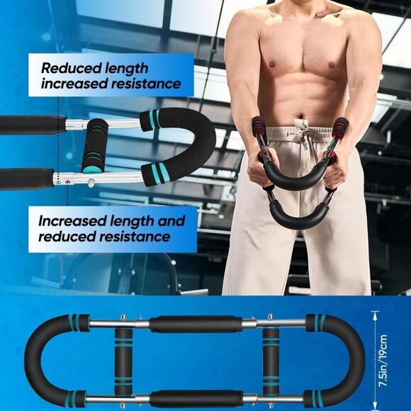 🆕🏋🏽‍♀️Saker Twister Arm Trainer, Blk/Blue - 20 to 60 lbs - Picture 6 of 9